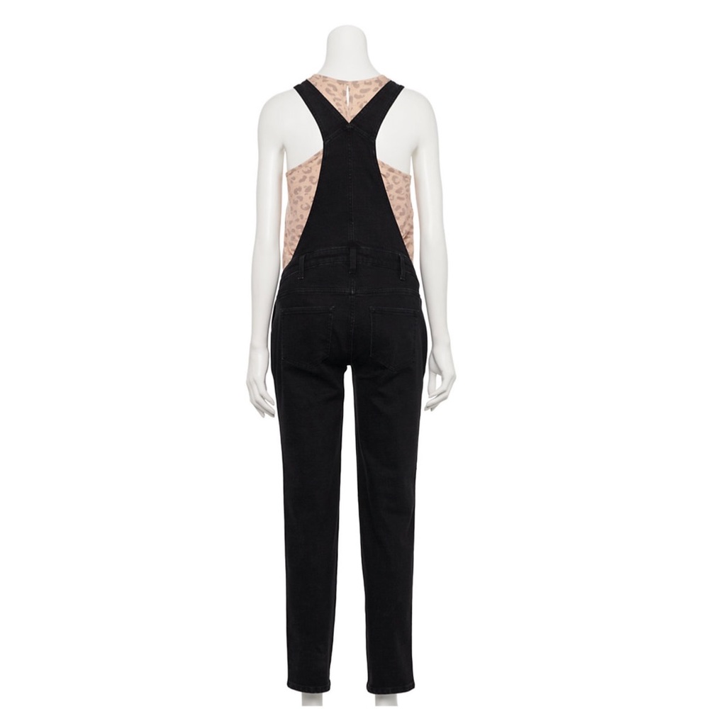NWT Maternity Sonoma Denim Overalls Black Size XL, XXL - Picture 5 of 6